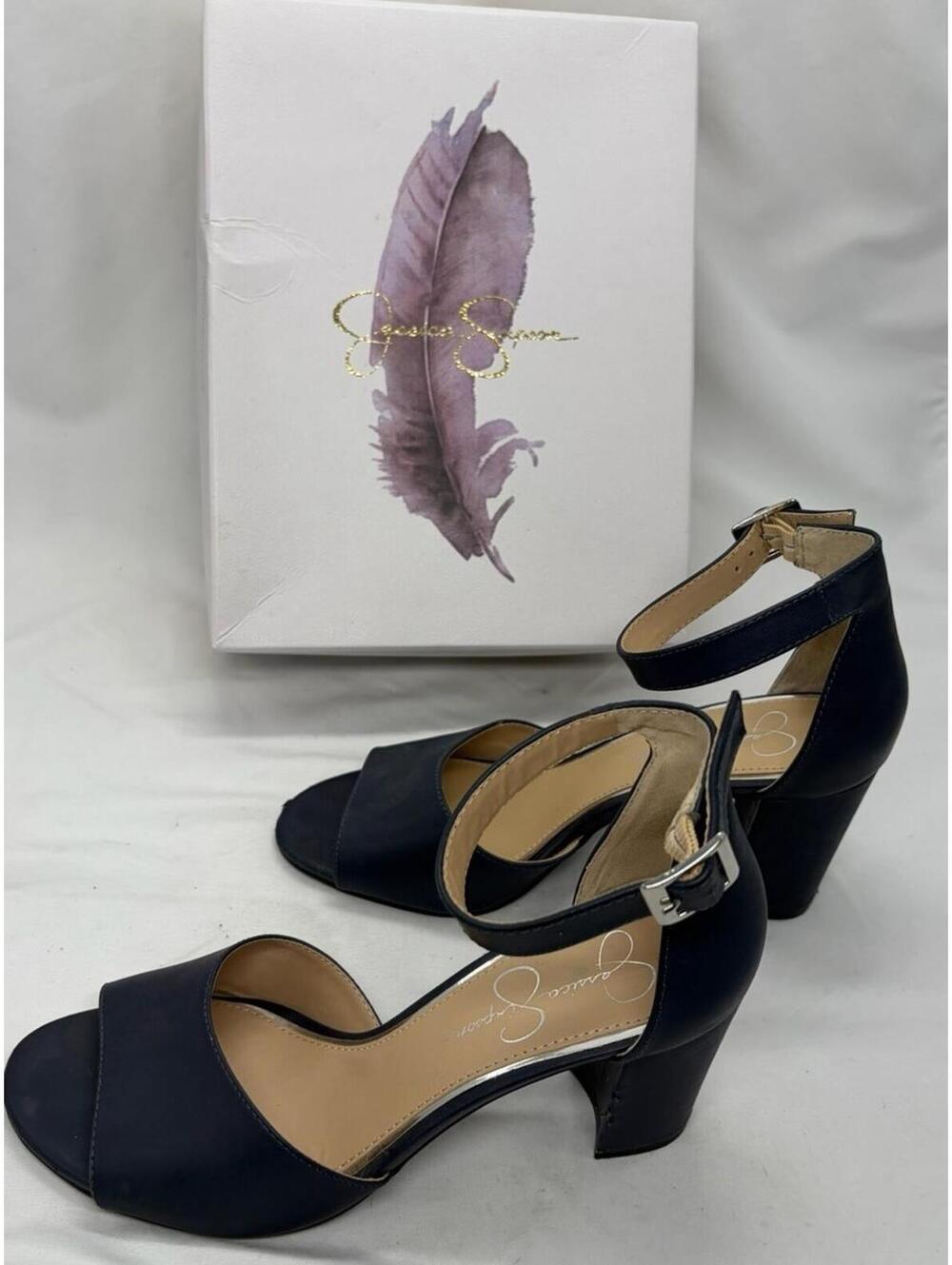 Jessica Simpson Mayrie Pumps Women's Shoes Size 7.5 Black  3.5 in Heels W/ Box